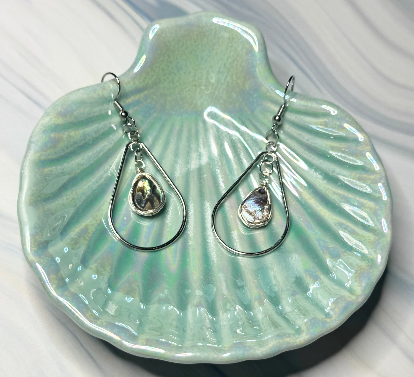 Abalone Teardrop Dangle