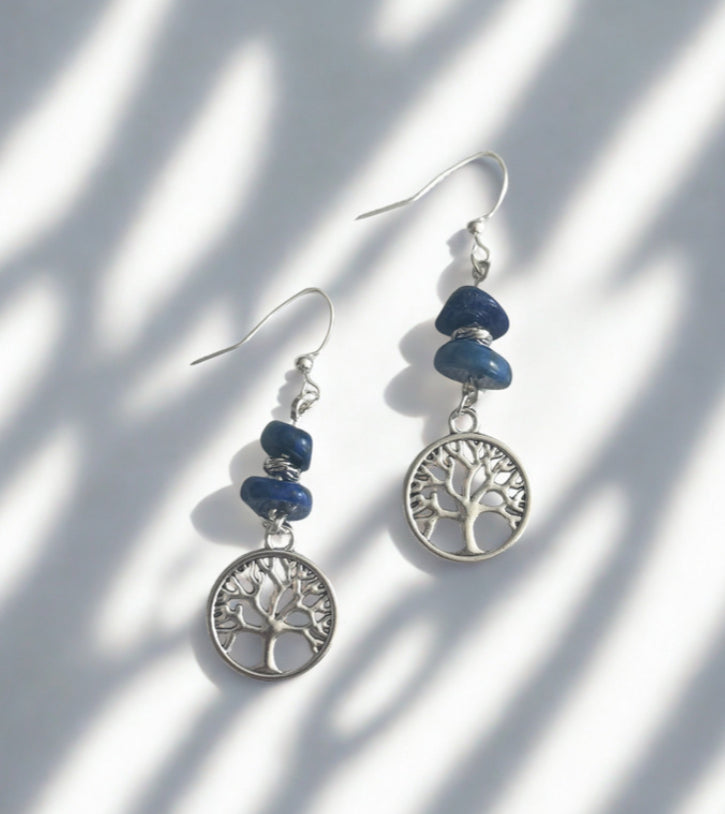 Lapis Forest Earrings
