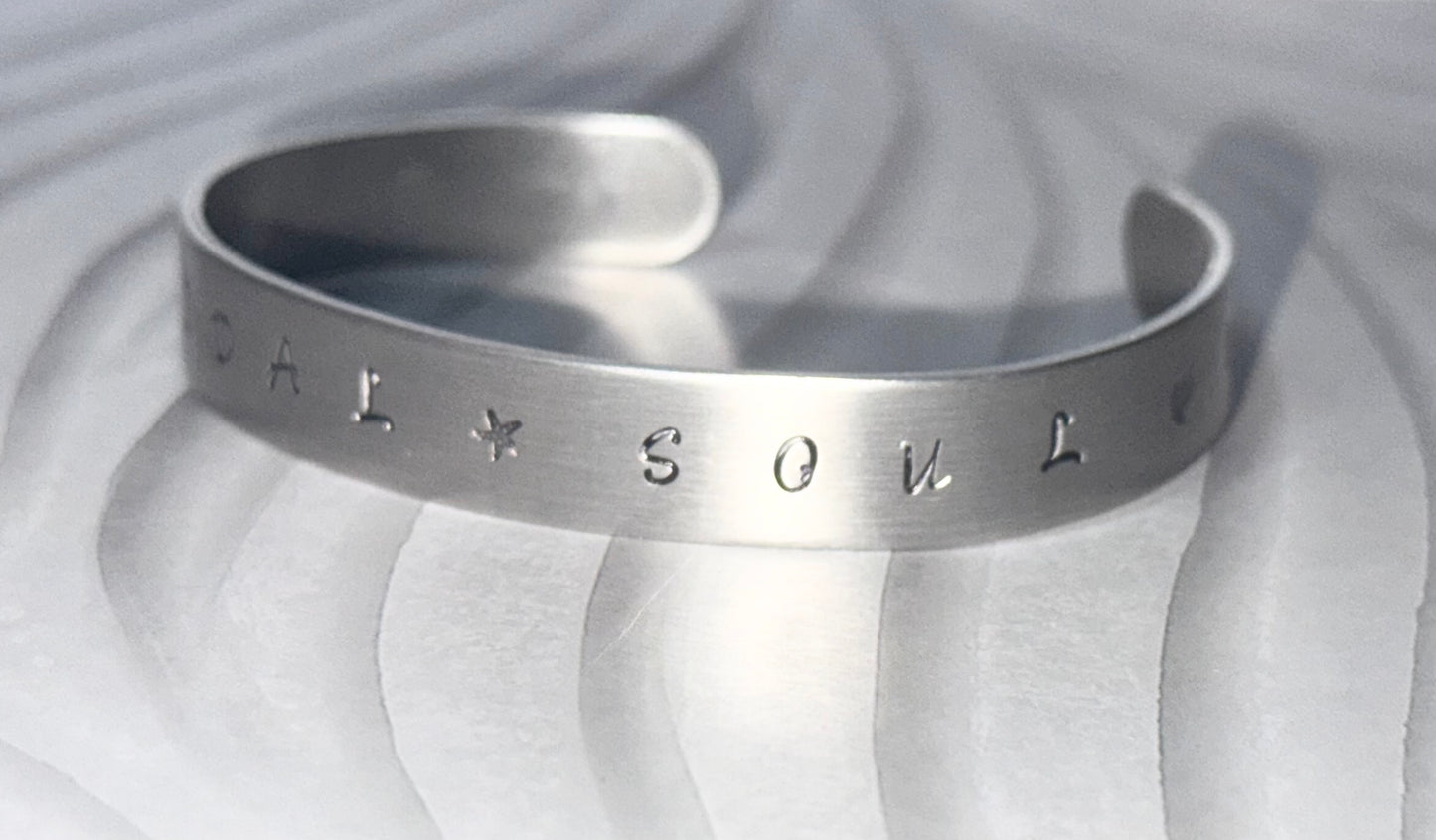 Tidal Soul Hand-Stamped Cuff Bracelet