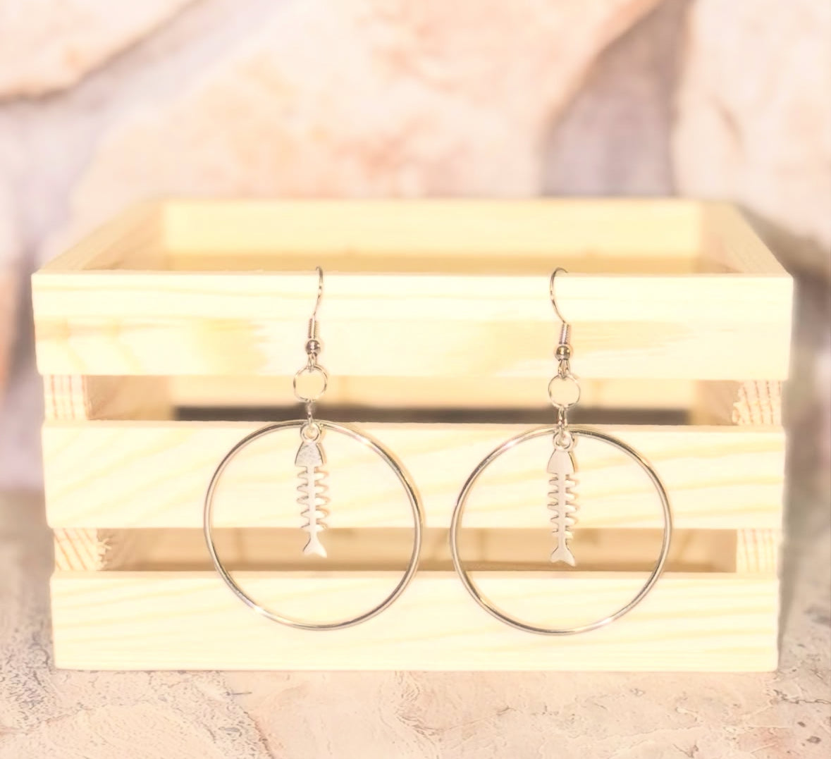 Coastal Fishbone Hoops