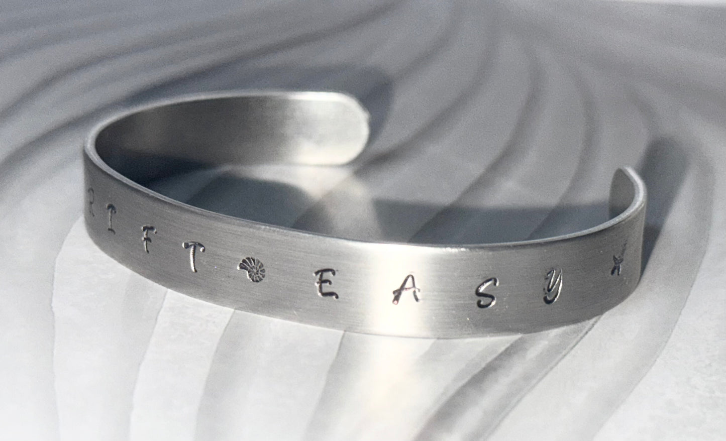 Drift Easy Hand-Stamped Cuff Bracelet