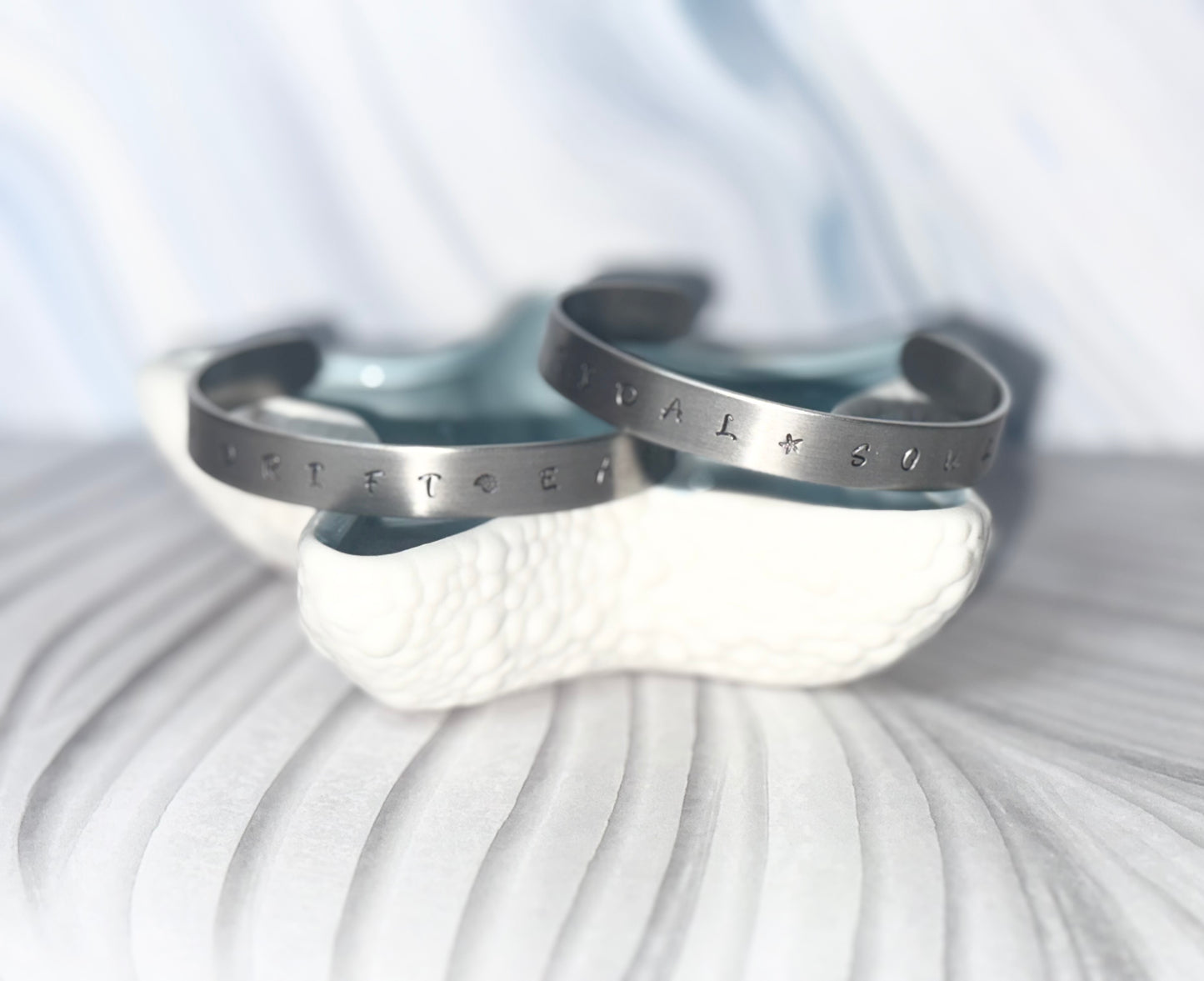 Tidal Soul Hand-Stamped Cuff Bracelet