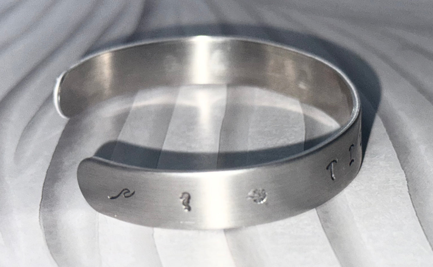 Tidal Soul Hand-Stamped Cuff Bracelet