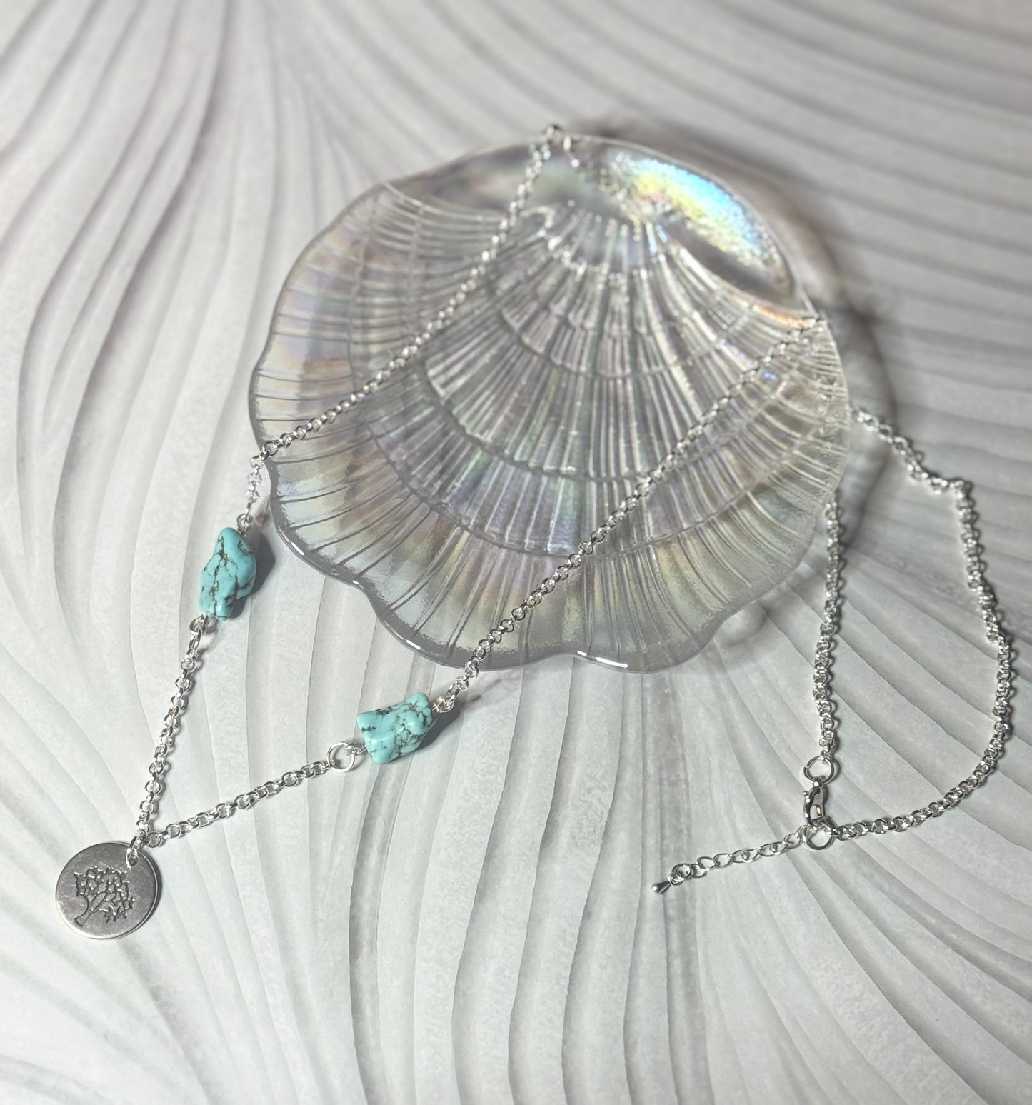 Tree of Life Necklace with Turquoise Accents - Pendant Sourced From Dublin