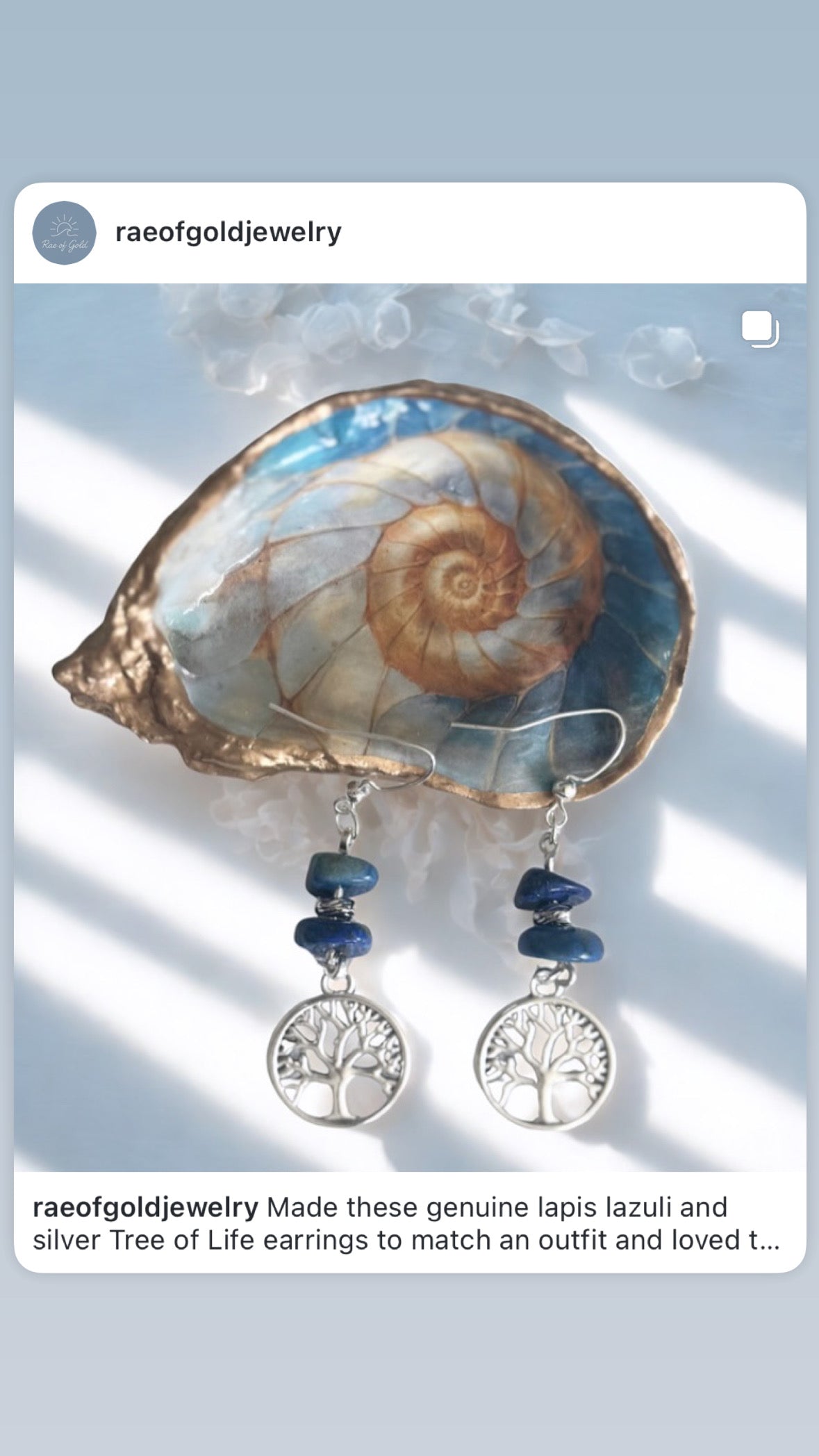 Lapis Forest Earrings