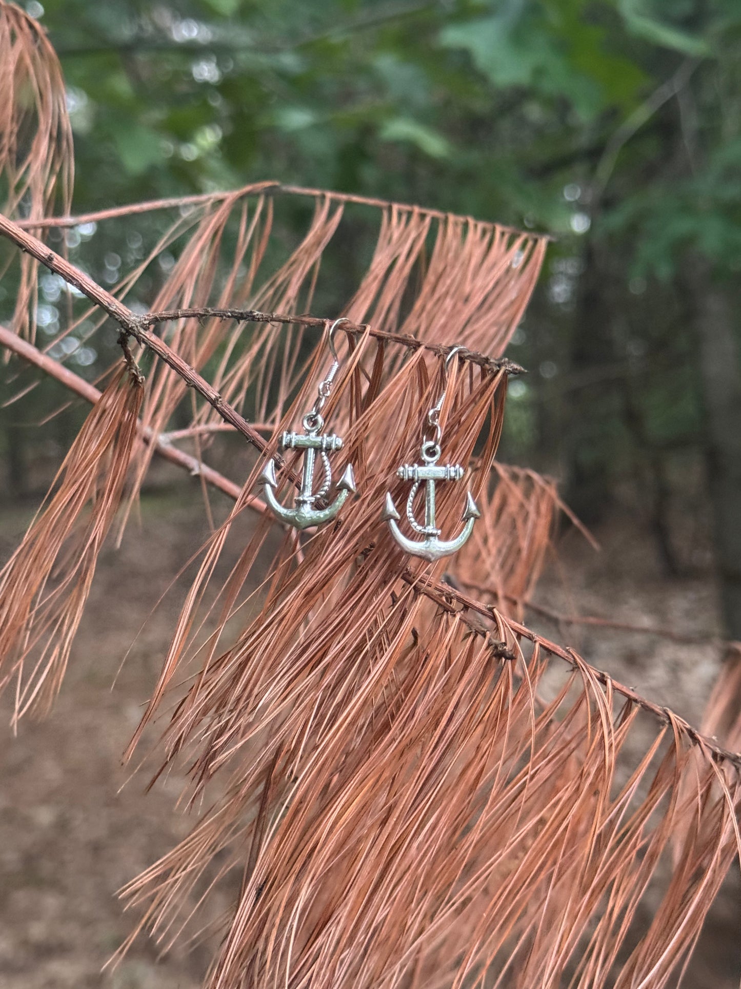Minimalist Anchor Earrings