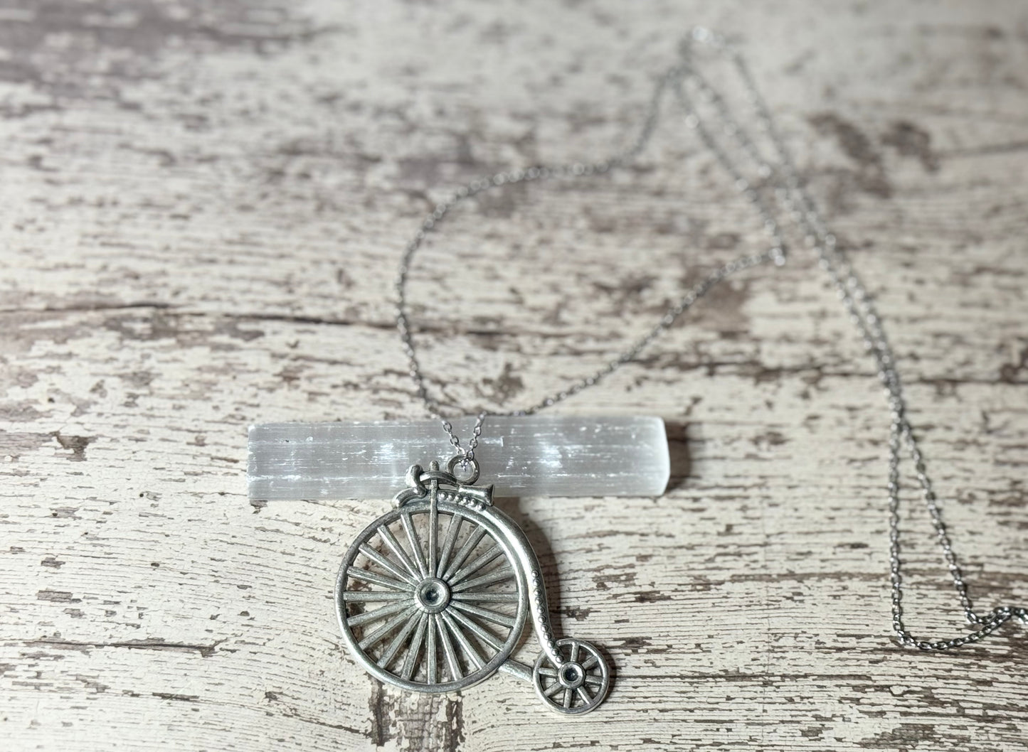 Vintage Bike Pendant Necklace - Made with Ireland Sourced Charm
