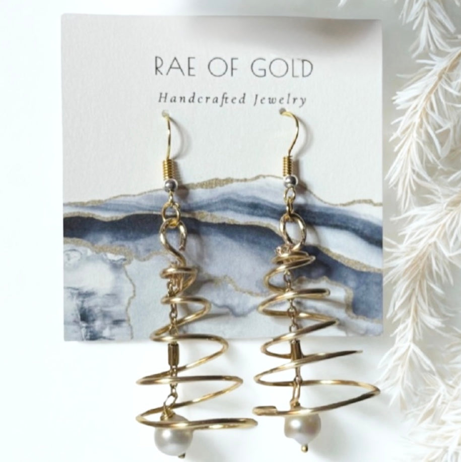 Freshwater Pearl Tree Earrings
