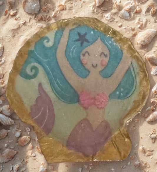Clam Shell Trinket Dish - Whimsical Mermaid