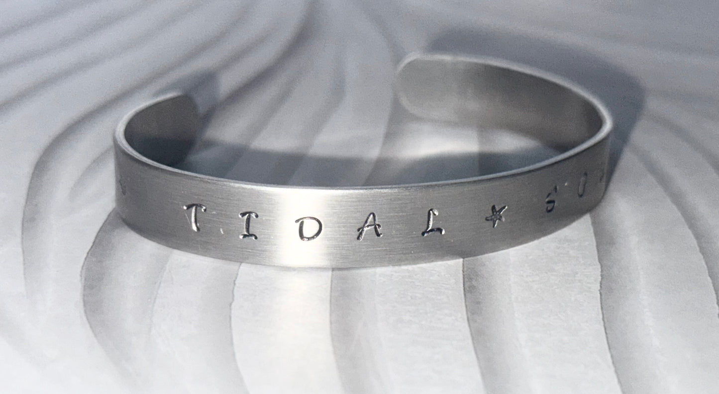 Tidal Soul Hand-Stamped Cuff Bracelet