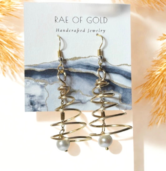 Freshwater Pearl Tree Earrings