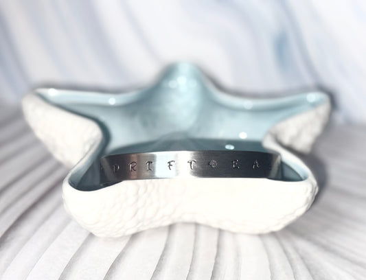 Drift Easy Hand-Stamped Cuff Bracelet